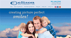 Desktop Screenshot of elisonorthodontics.com